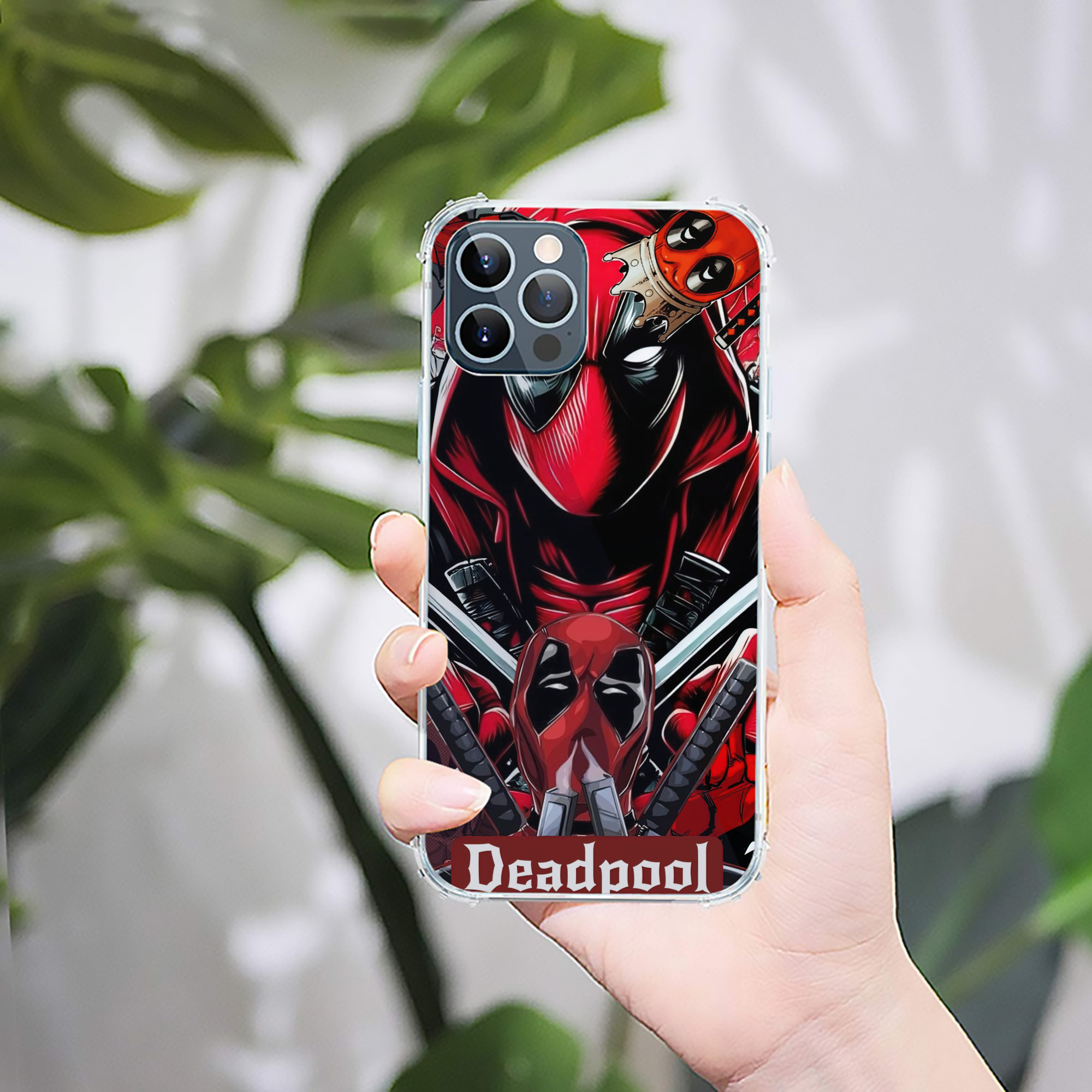 （画像用） Deadpool デッドプール 【iPhone 12シリーズ対応】透明スマホケース（クリアソフトケース）
